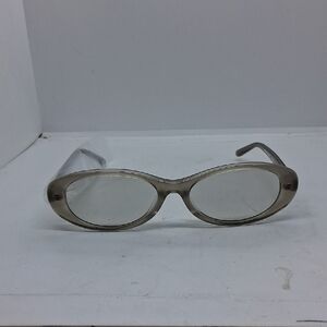 NWT Womens Bonnie Clyde 3 Transparent Grey Oval Sunglasses